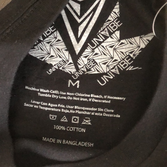 Univibe Black Graphic T-Shirt - Picture 3 of 5